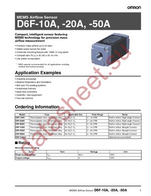 D6F-CABLE1 datasheet  